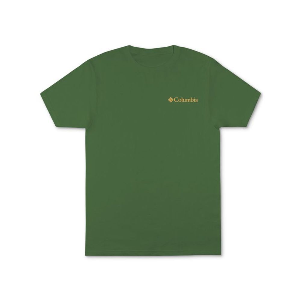 COLUMBIA SPORTSWEAR CO. Mens Scouted Green Logo Graphic Short Sleeve T-Shirt XL